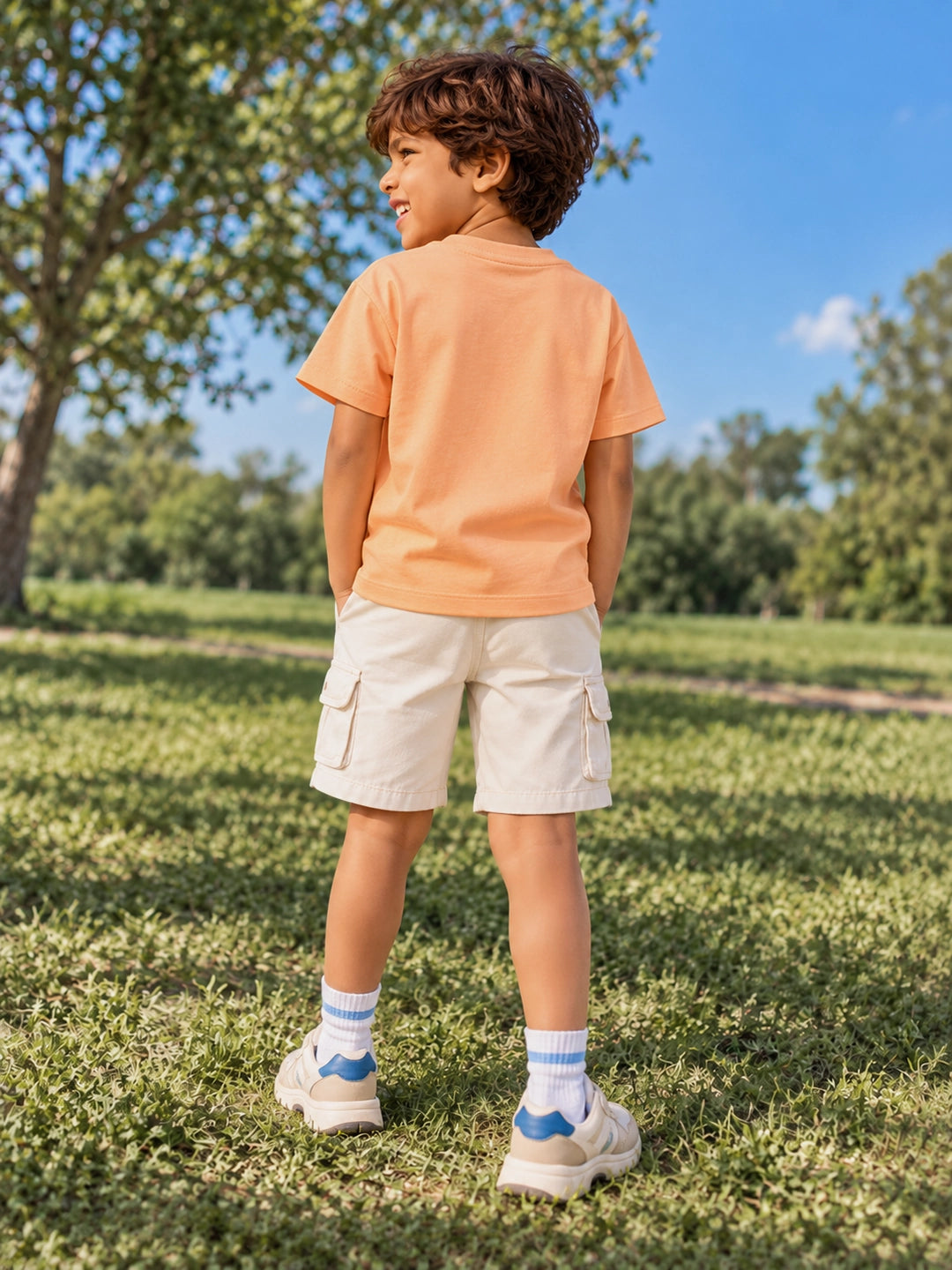 Tangy Orange Boy's T-Shirt