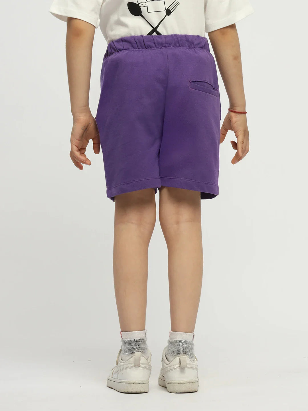 Black Currant Cotton Shorts
