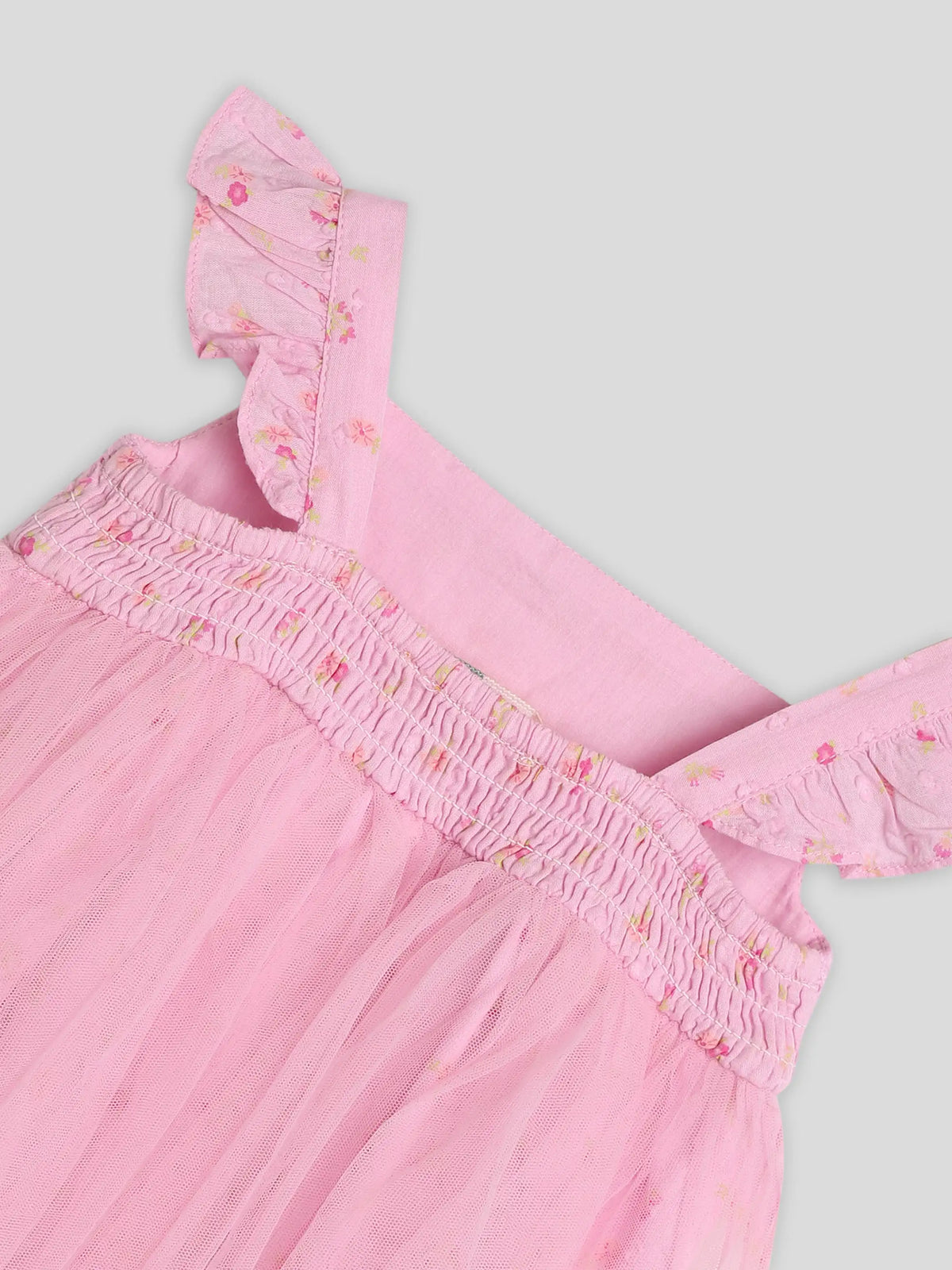 Mesh Pink Romper Dress Somersault