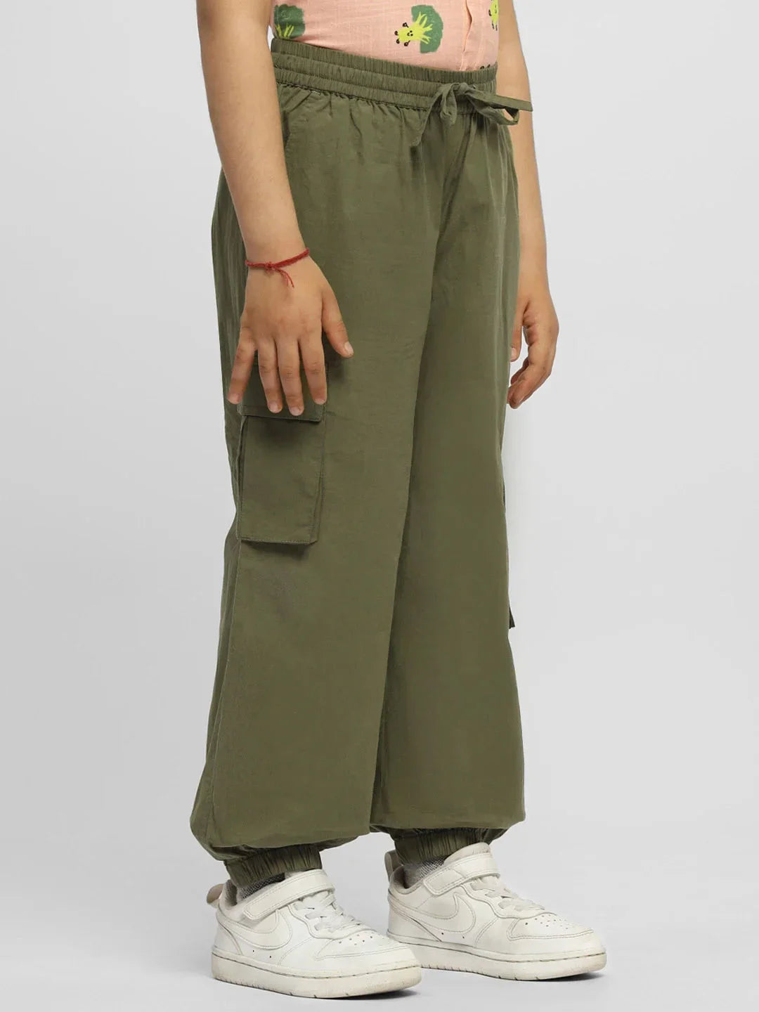 Timeless Olive Cotton Cargo Joggers