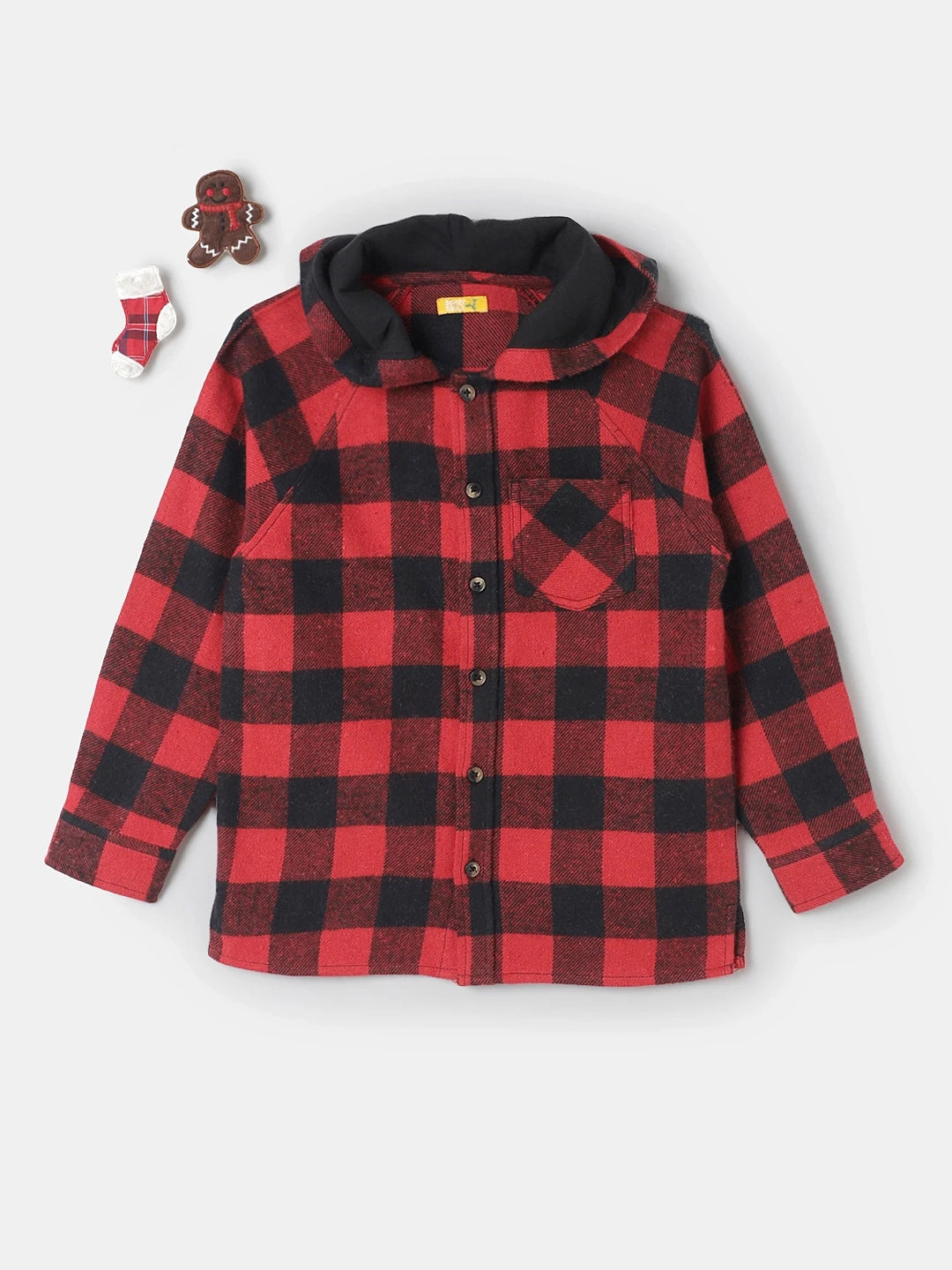 Hooded Shirt With Finger Puppets