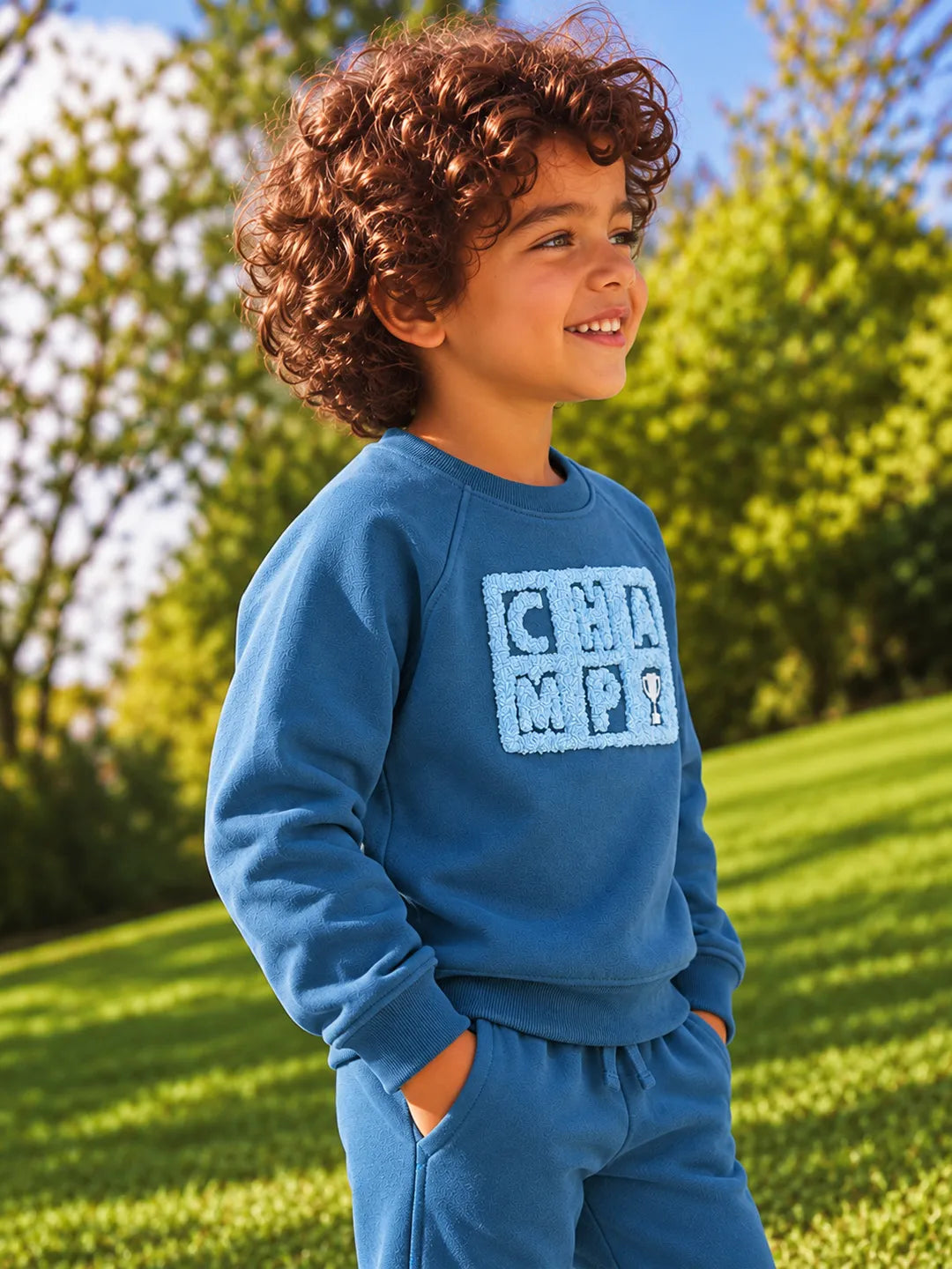 Towelling Detail Sweatshirt