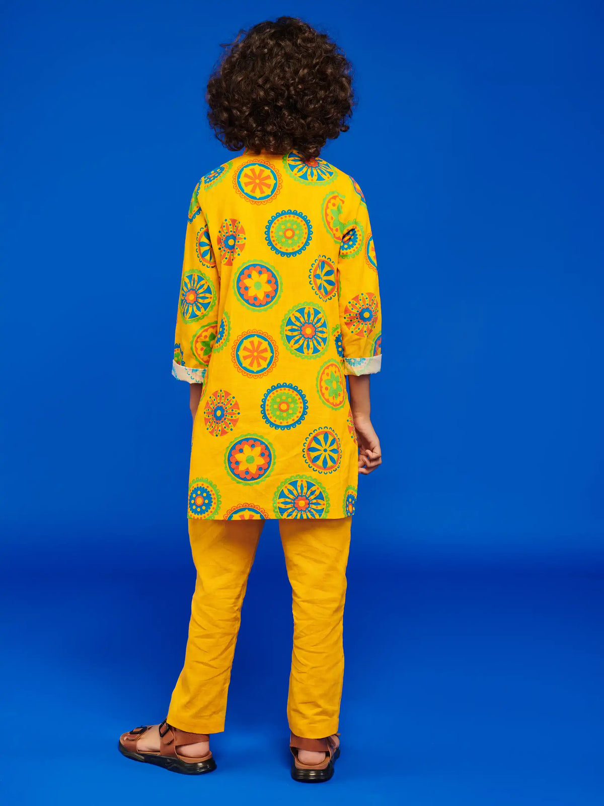 Yellow Mandana Kurta Jacket Set Somersault