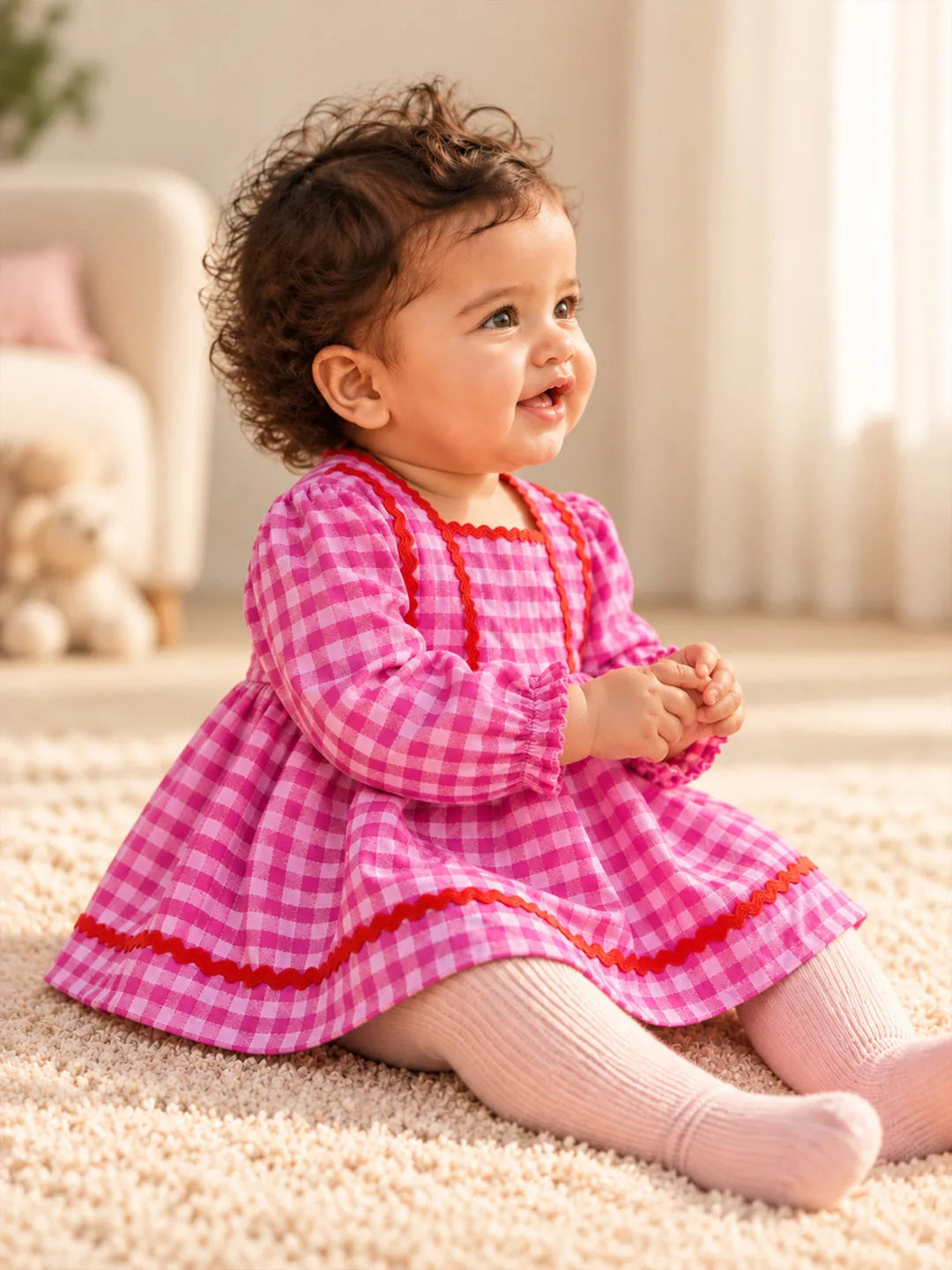 Pink Gingham Dress