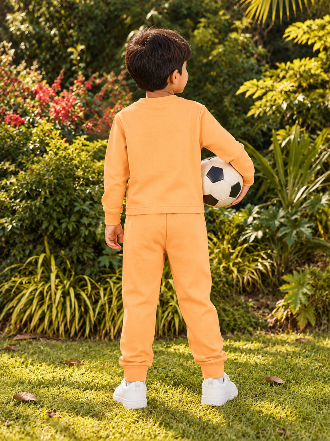 Tangy Orange T-Shirt & Shorts Set