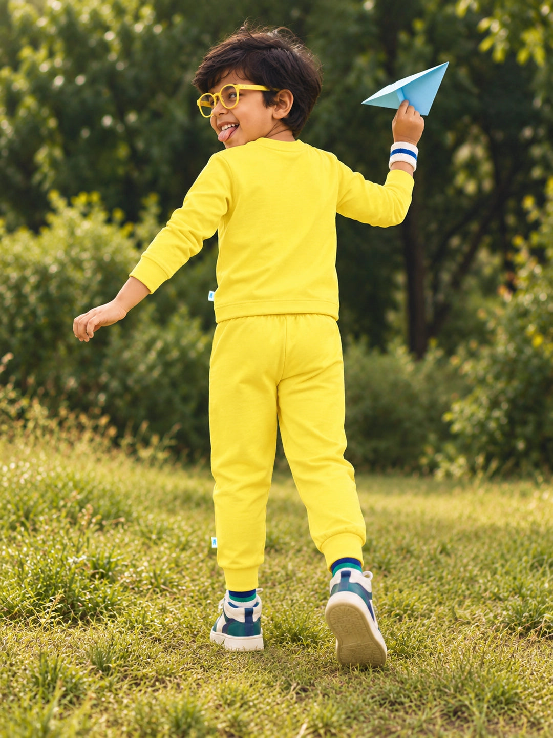 Playful Yellow T-Shirt & Jogger Set