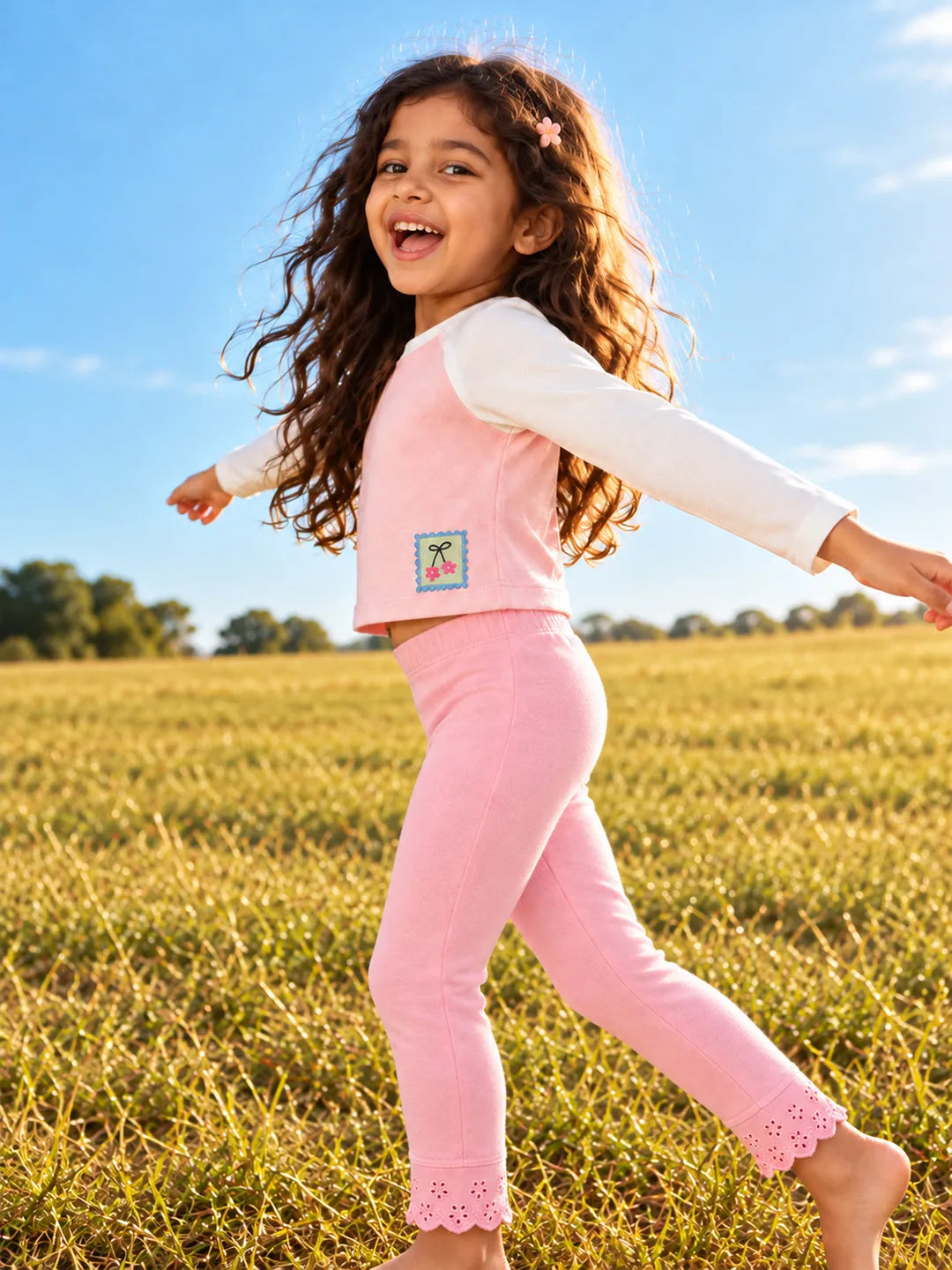 Cropped Raglan Top