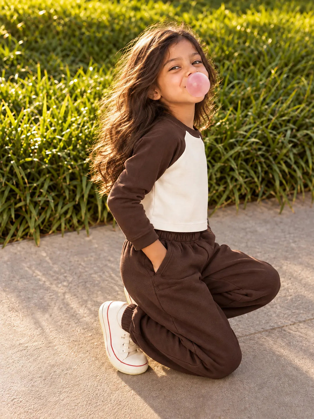 Cropped Raglan Top