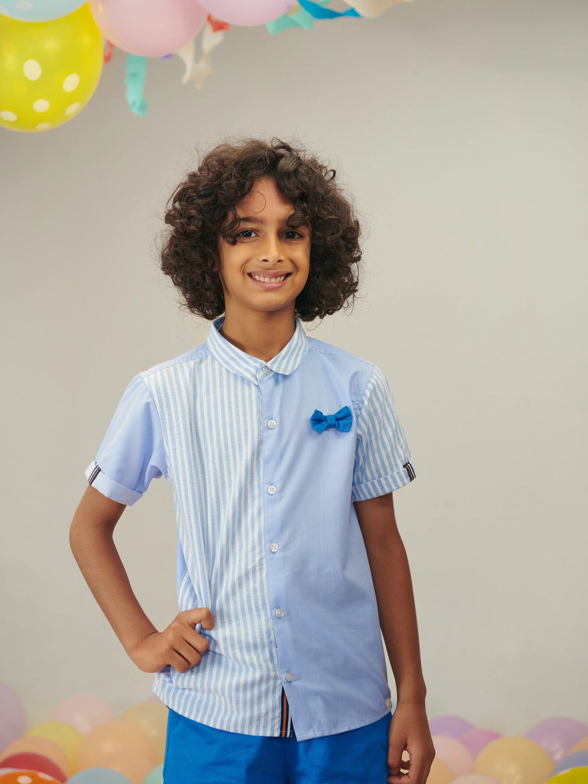 Blue Shirt & Shorts Set Somersault