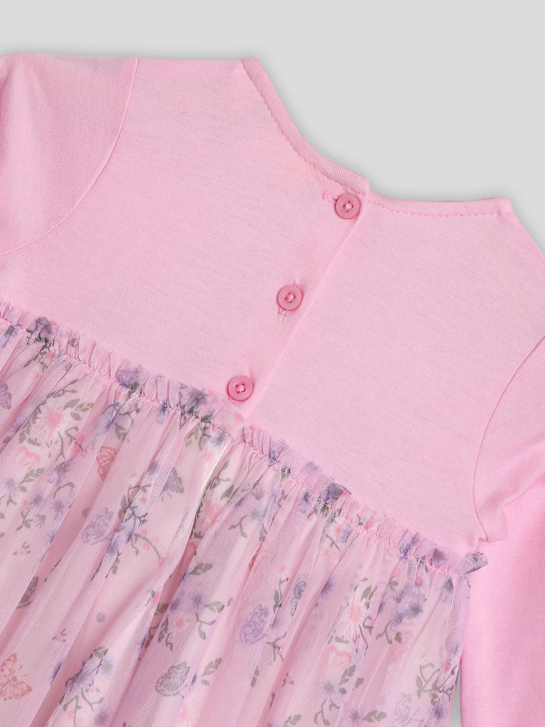 Printed Pink Tulle Dress Somersault