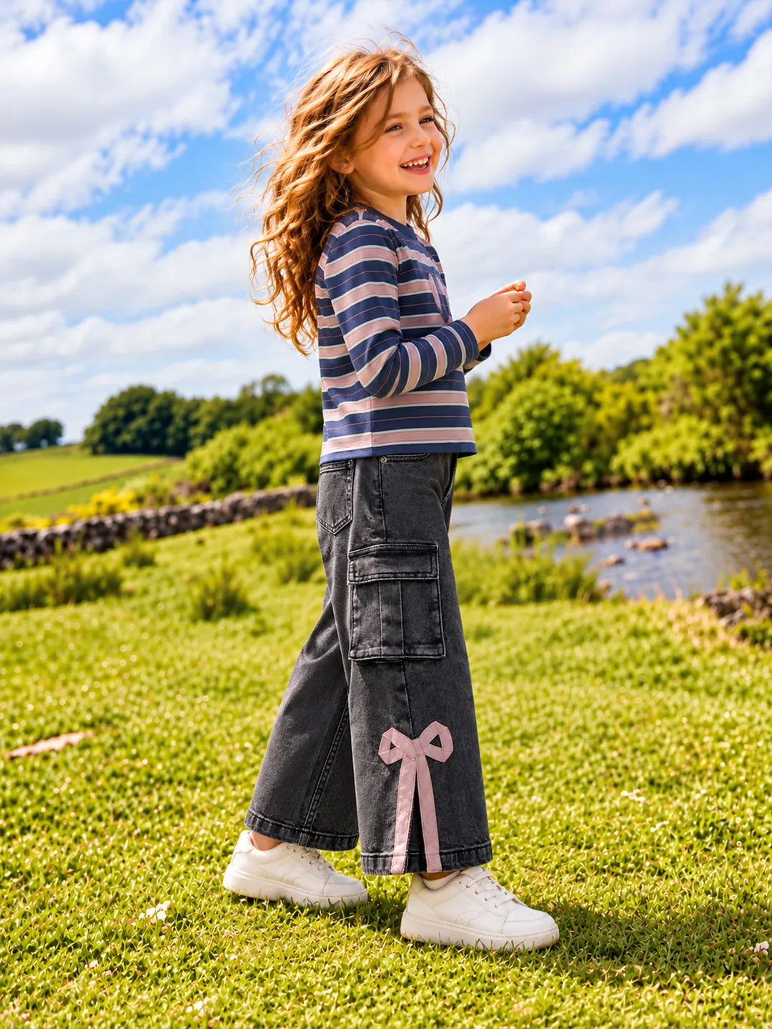 Striper Full Sleeves Top