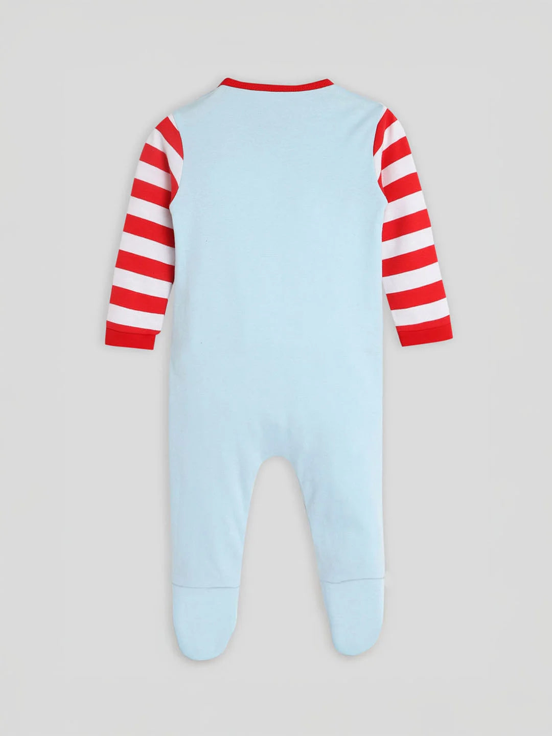 Blue Christmas Elements Sleepsuit