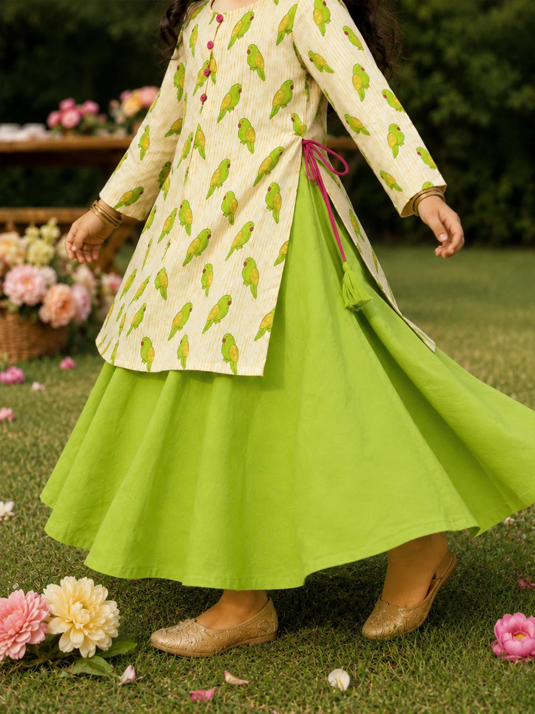 Mitthu Kurta and Skirt Set