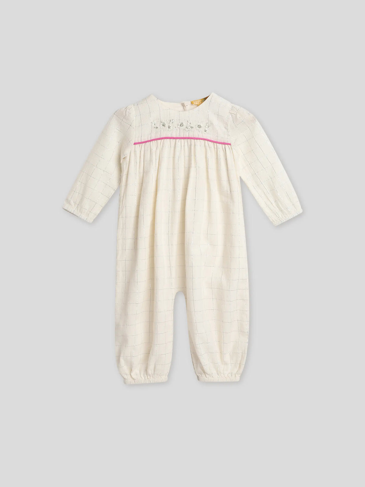 Petunia Festive Girls Romper With Apron Somersault