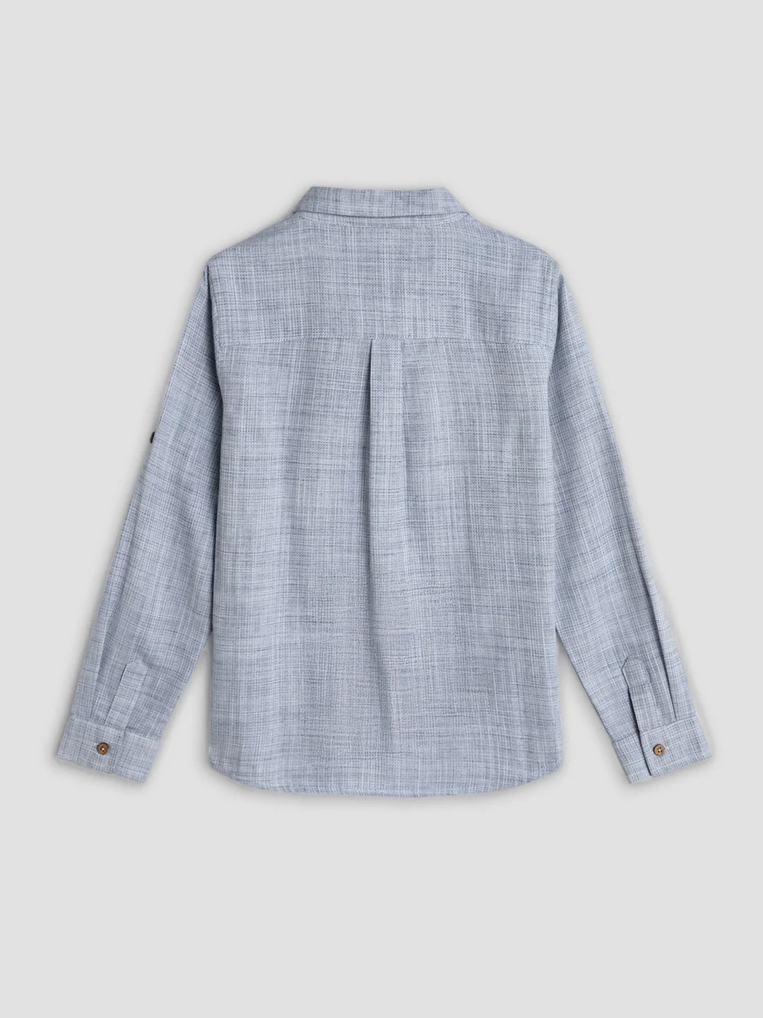 Boys Textured Shirt & Cargo Pants Co-Ord Set