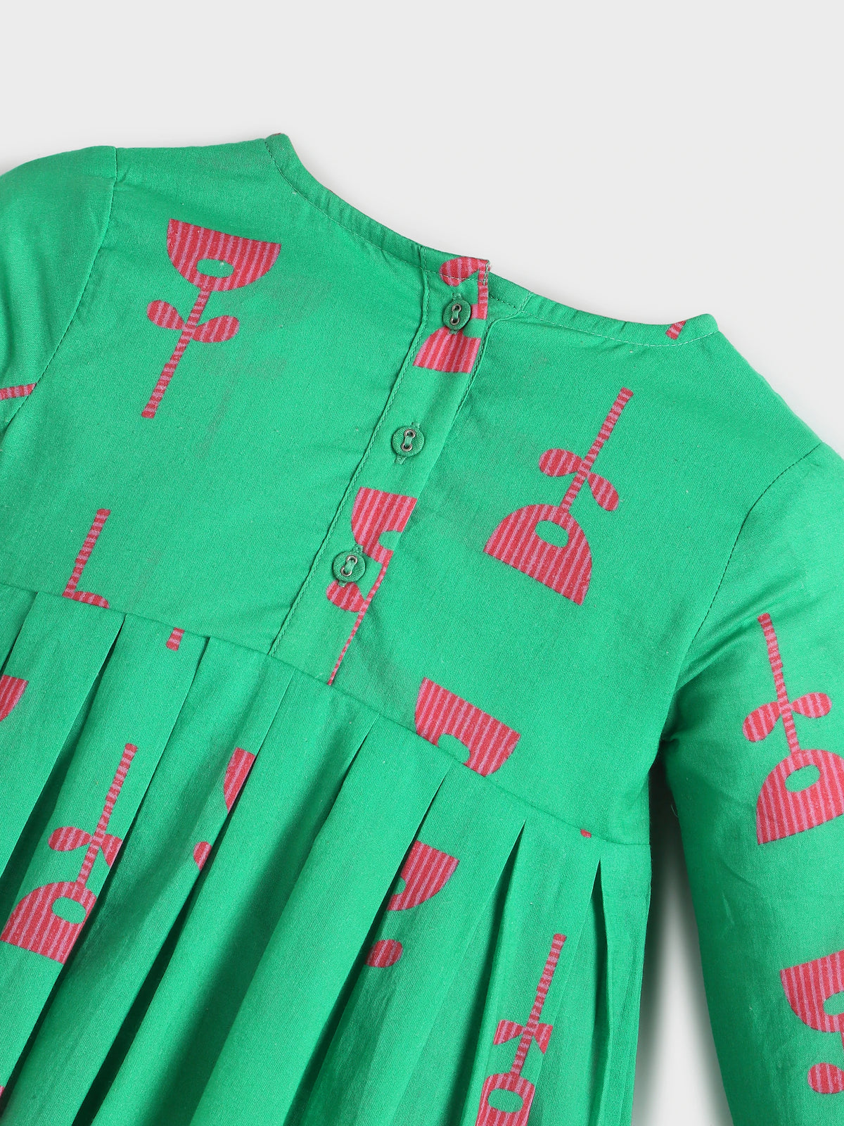 Quilted Printed Angrakha Dress Pant Set