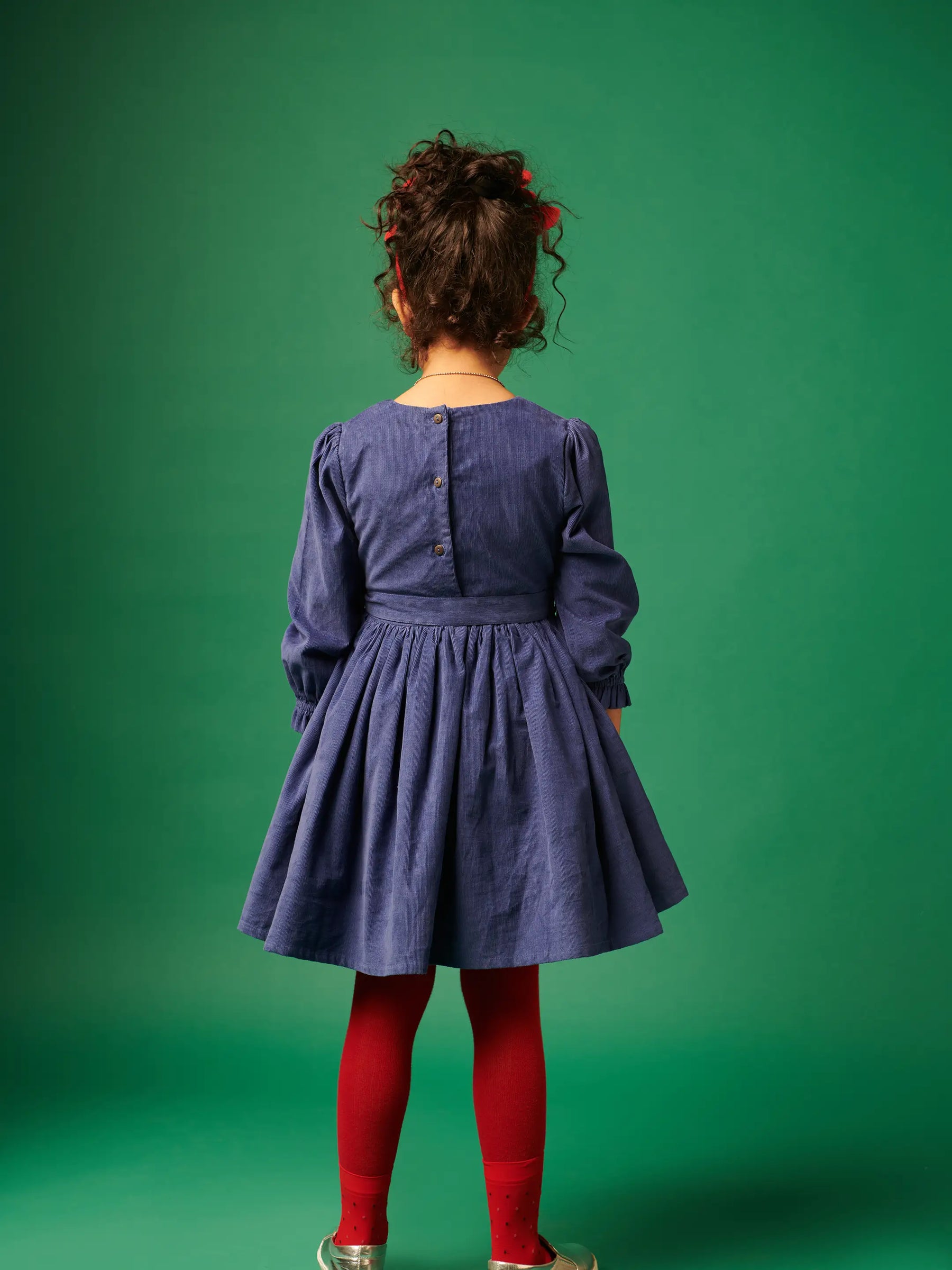Blue Christmas Elements Dress Somersault