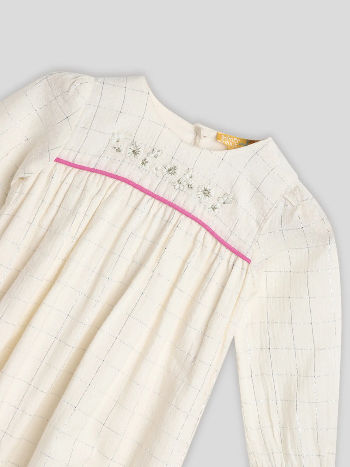 Petunia Festive Girls Romper With Apron Somersault