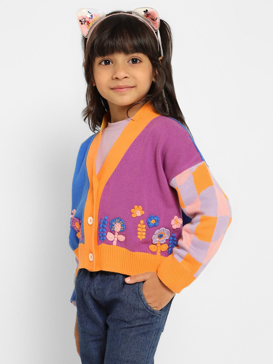 Embroidered Cotton Cardigan