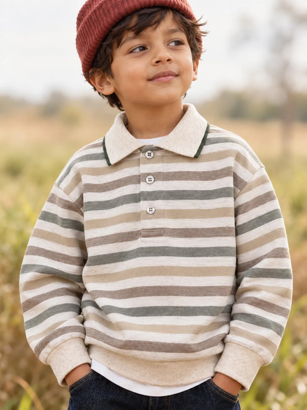 Striper Polo T-Shirt