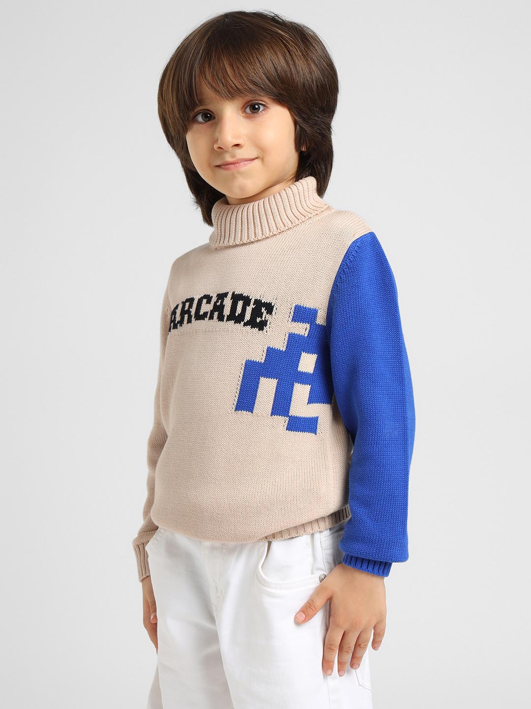 Arcade Turtle Neck Cotton Pullover Sweater