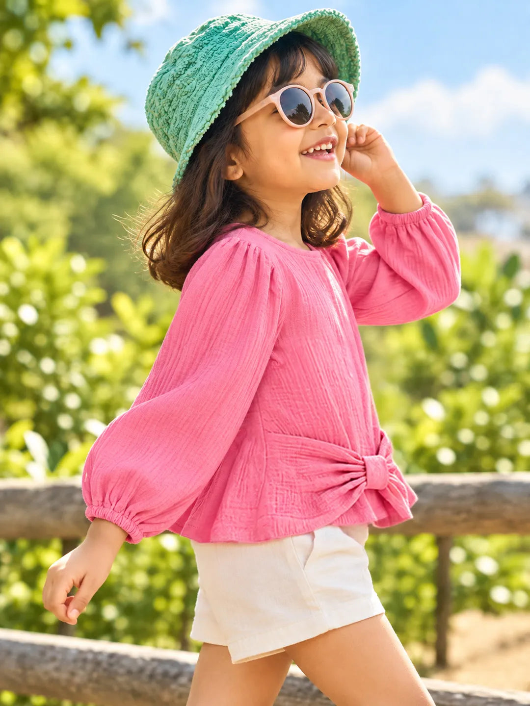 Peplum Bow Top