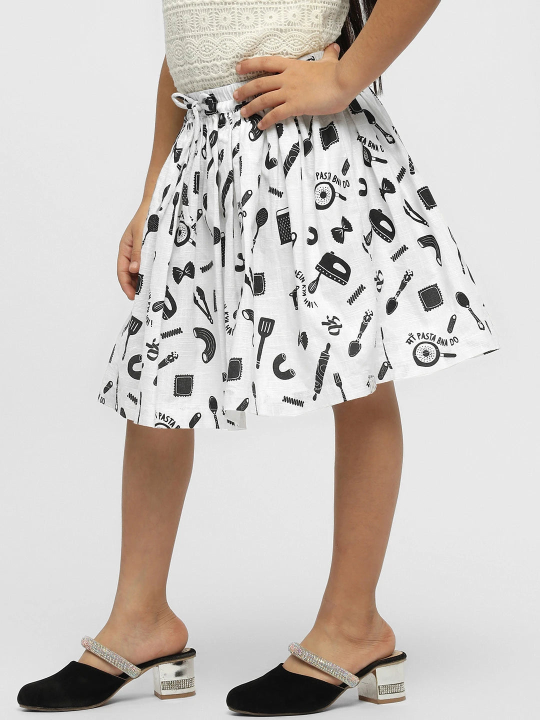 Cotton A-Line Skirt