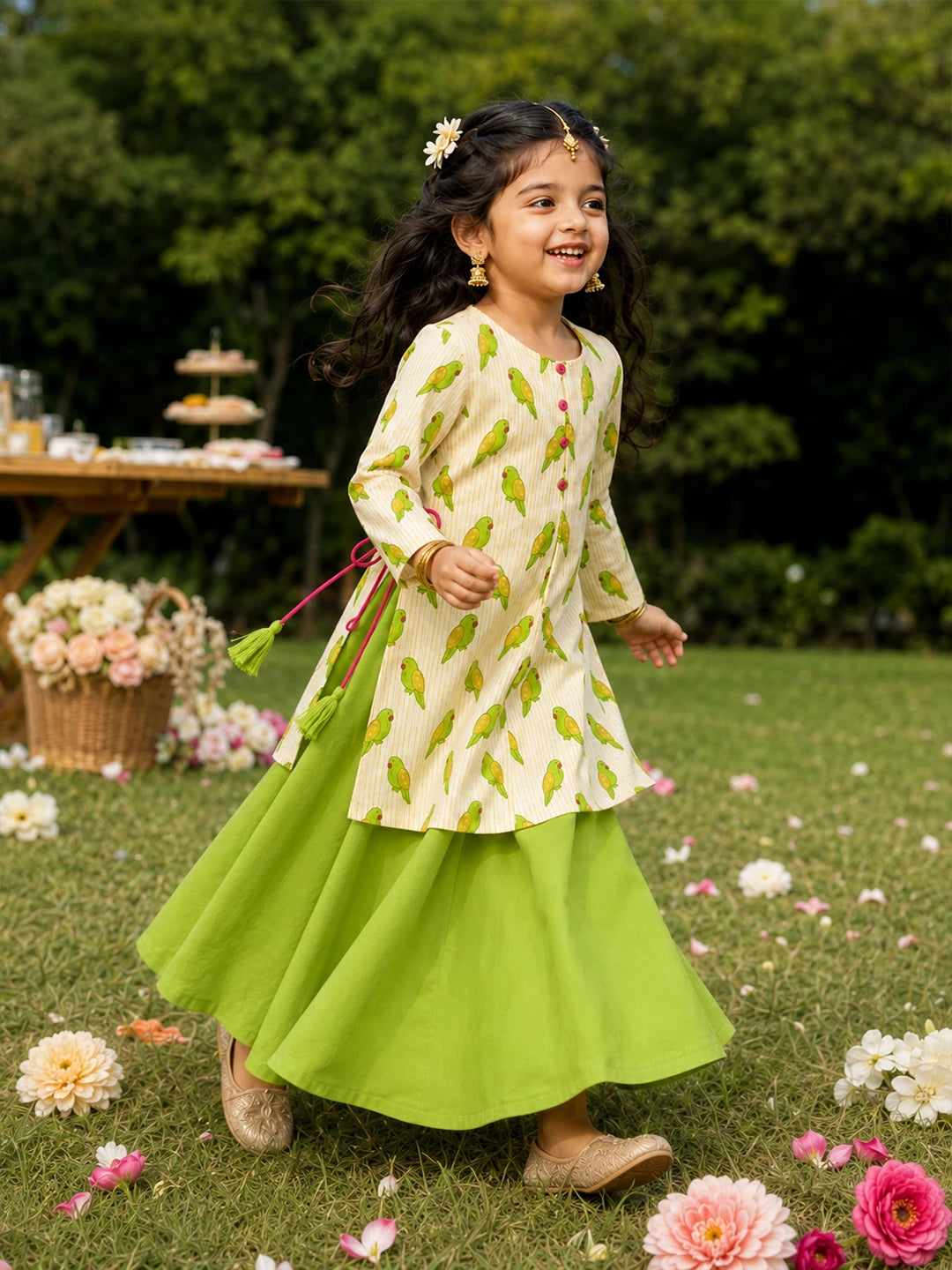 Mitthu Kurta and Skirt Set