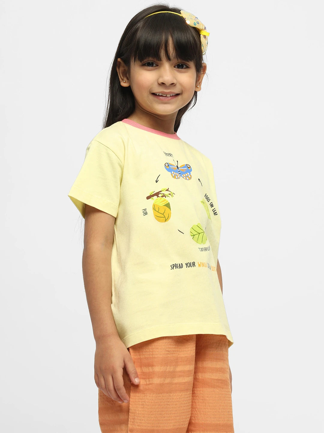 Caterpillar To Butterfly Cotton Tee