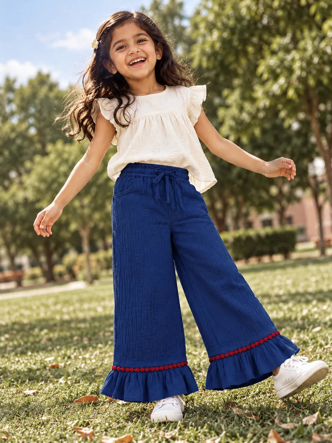 Ruffle Hem Pants