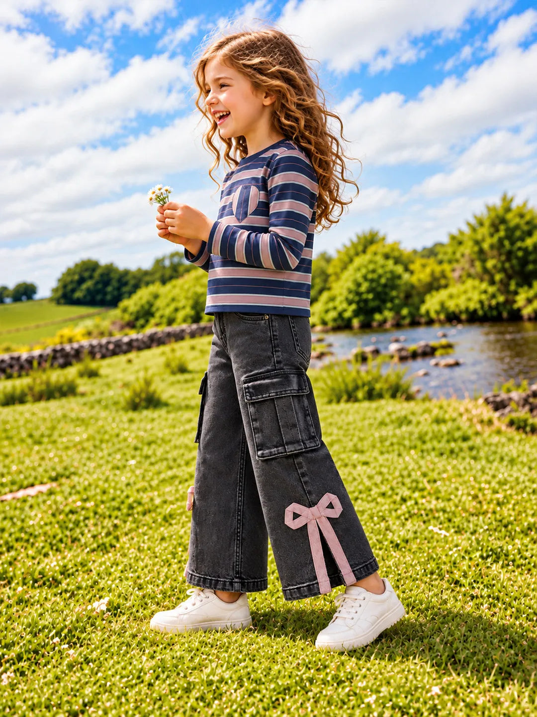 Striper Full Sleeves Top