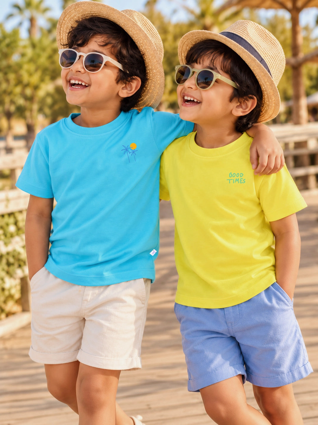 Pack of 2 Half Sleeves Boy's T-Shirts