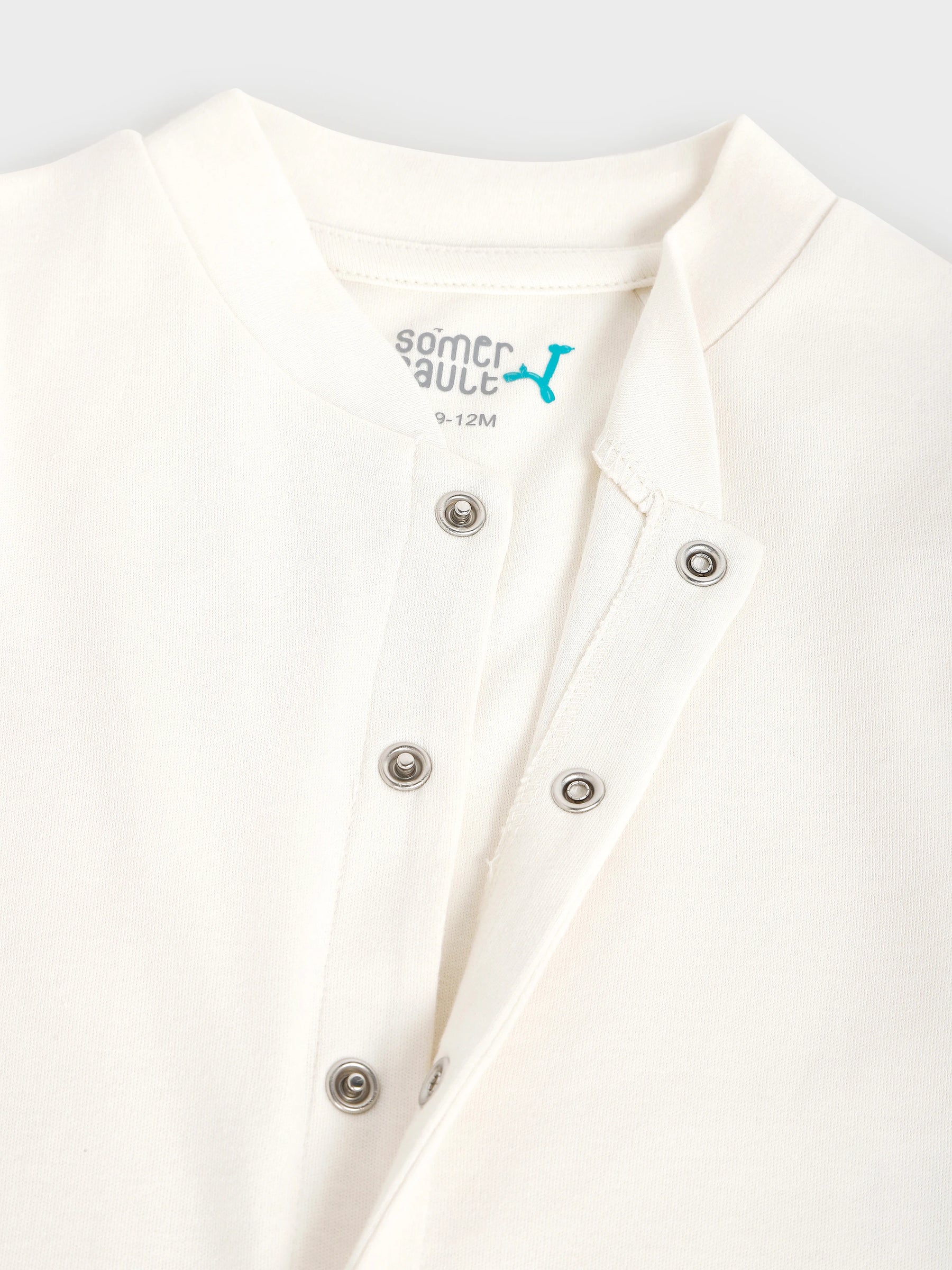 White Quilted Sleepsuit