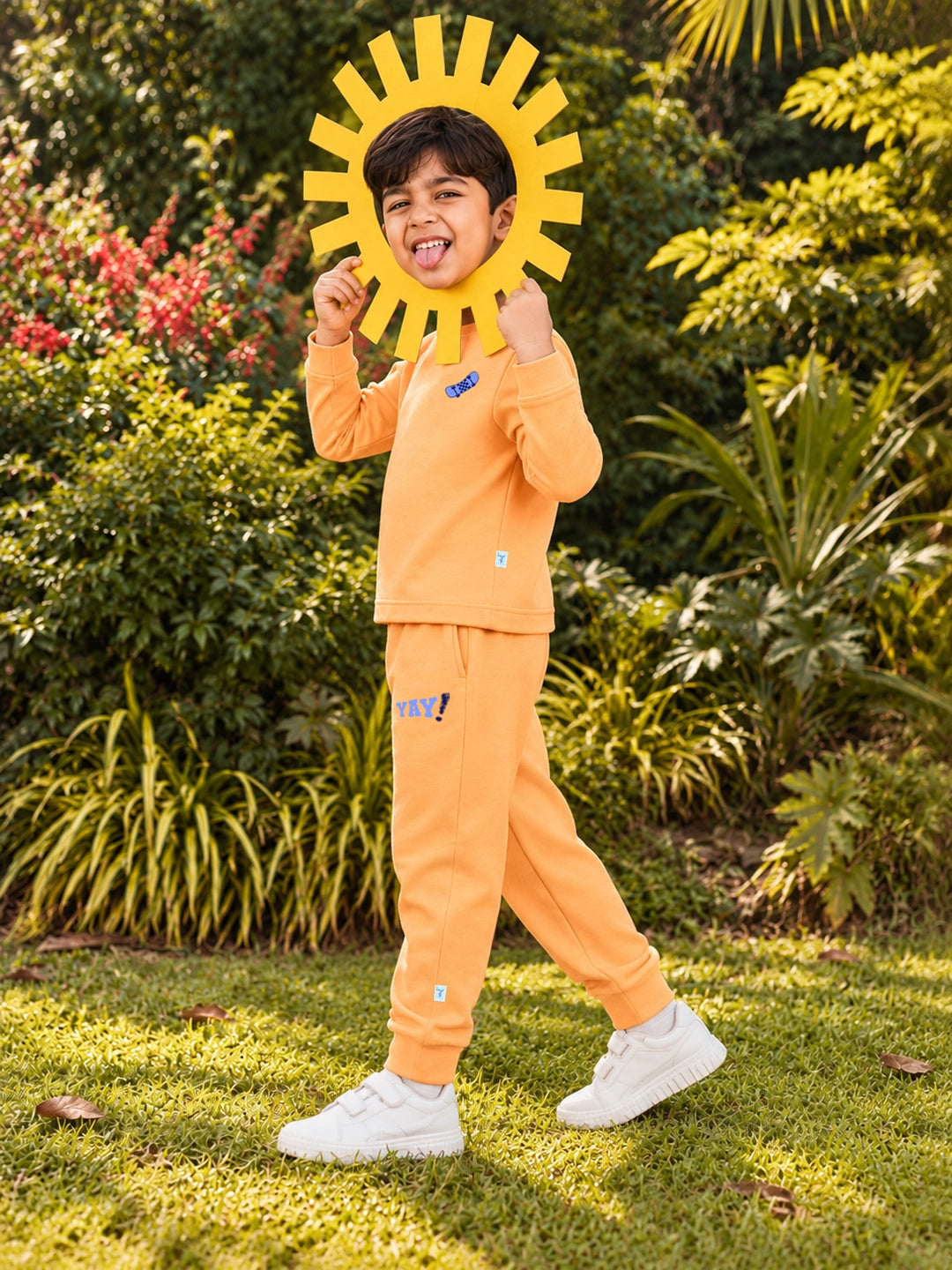 Tangy Orange T-Shirt & Shorts Set