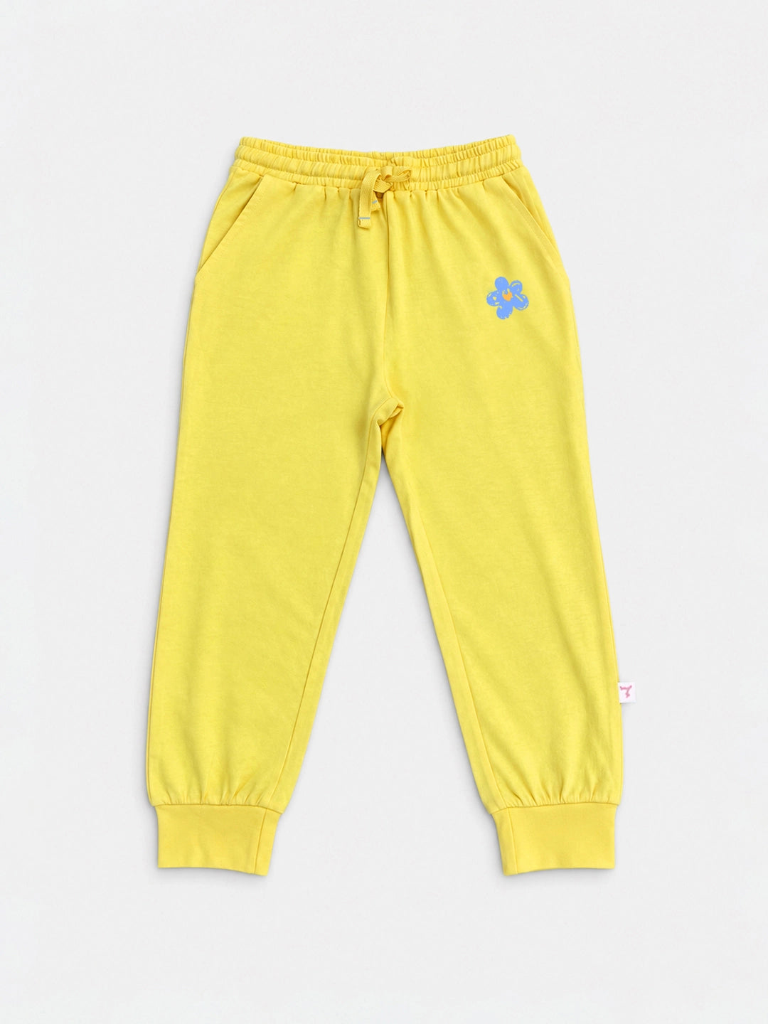Playful Yellow Girl's Joggers