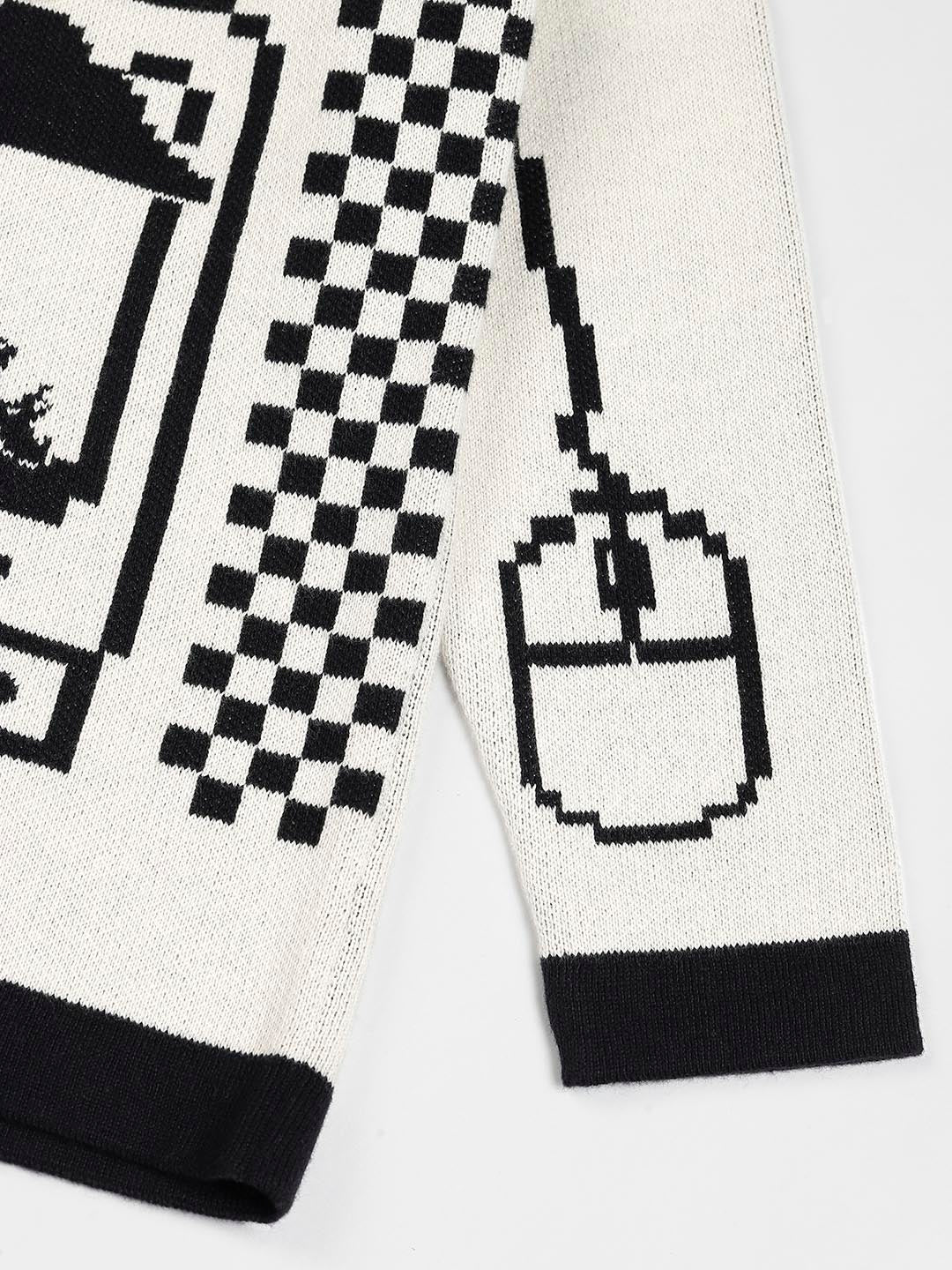 Somersault World Printed Cotton Pullover Sweater