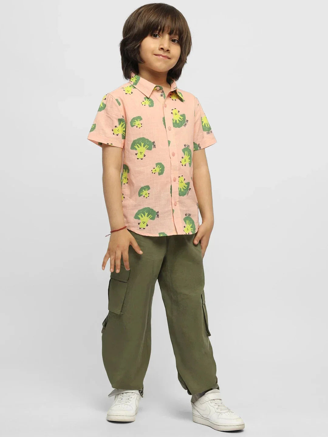 Timeless Olive Cotton Cargo Joggers