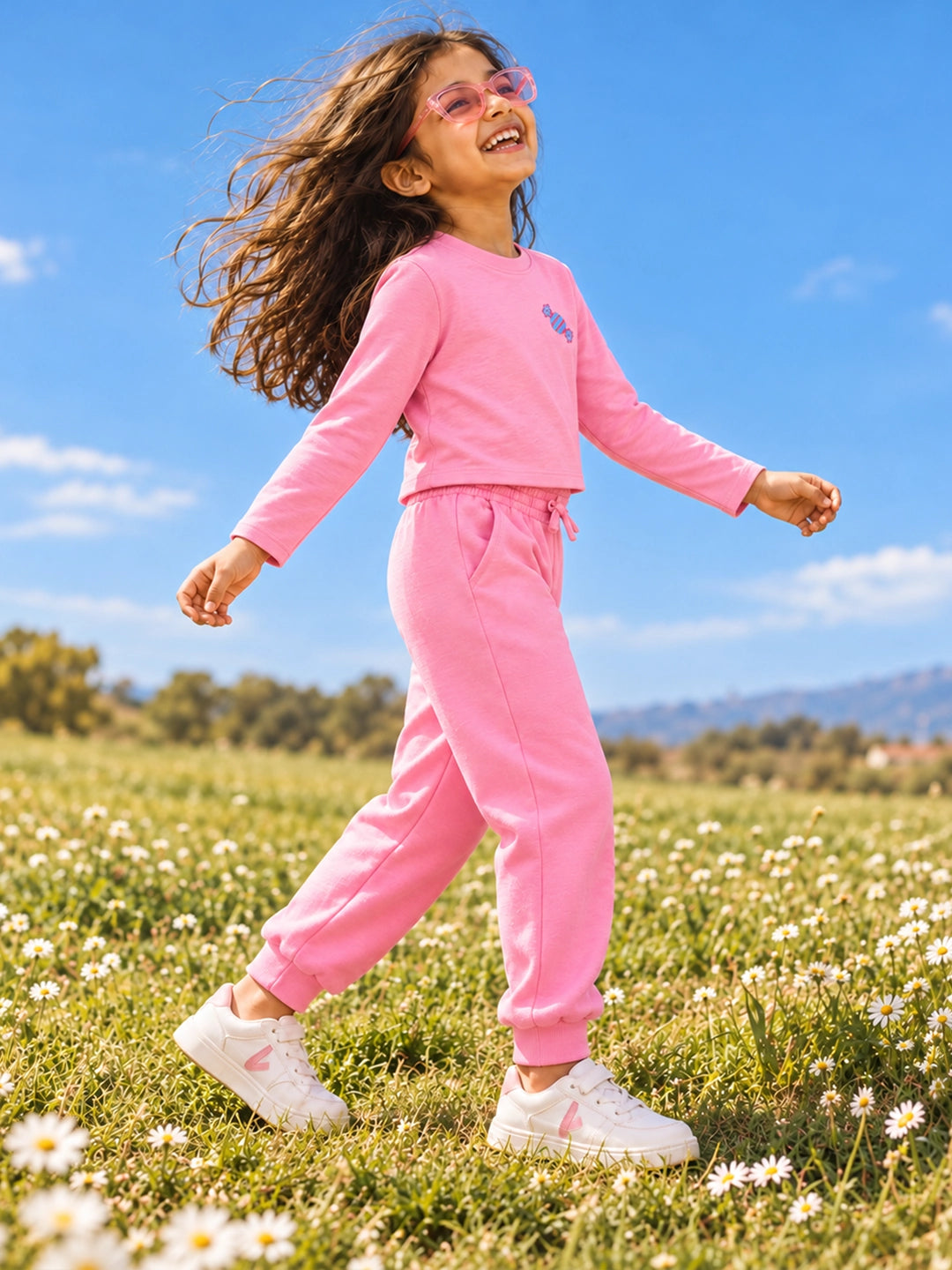 Candy Pink T-Shirt & Jogger Set
