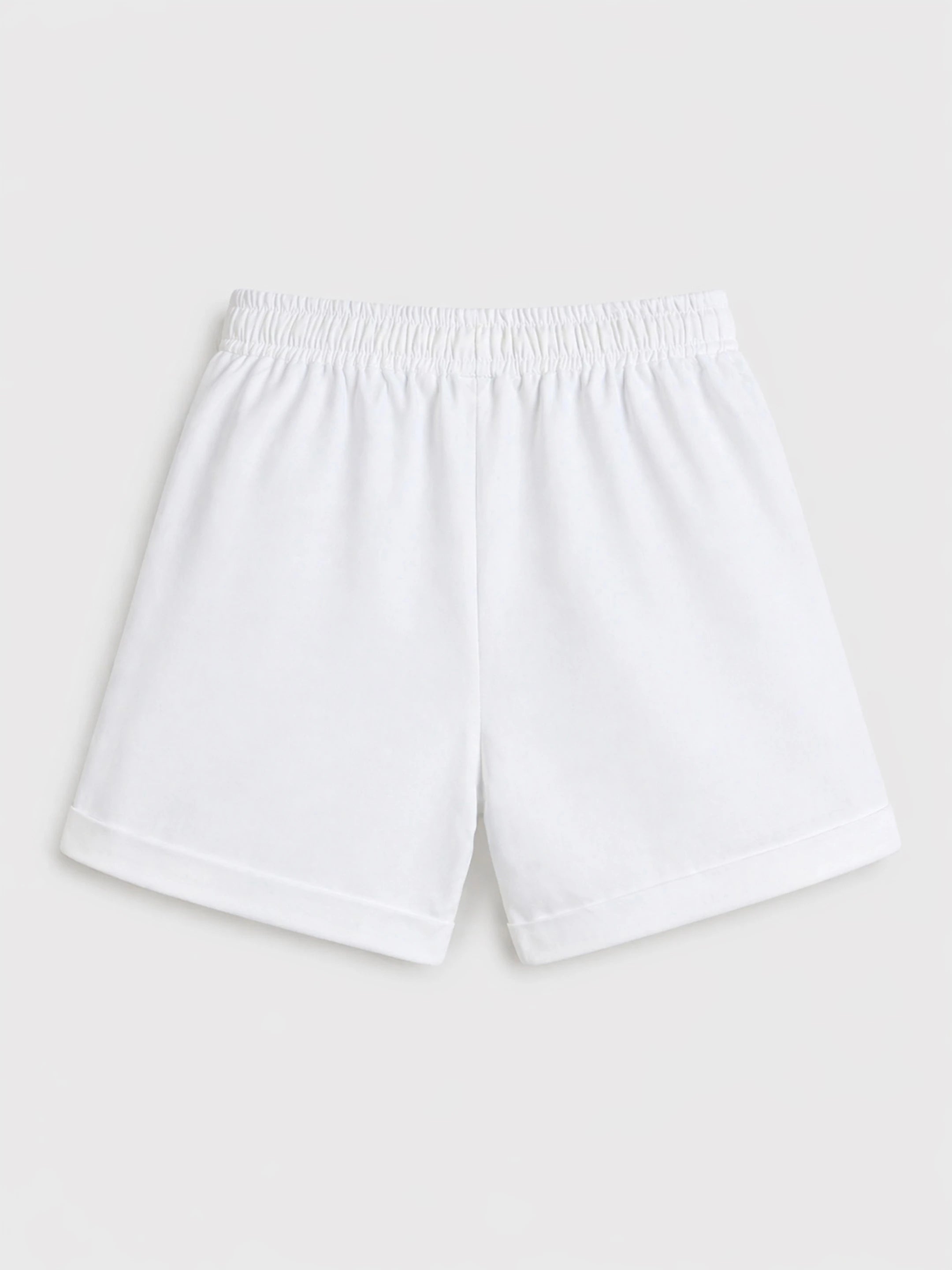 Printed Cotton T-Shirt & Shorts Set