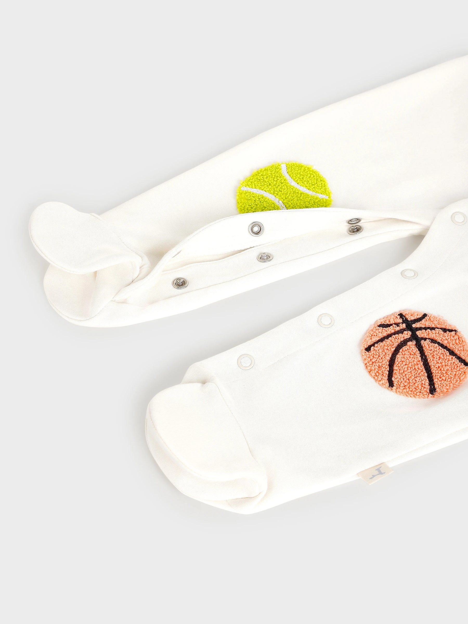 White Quilted Sleepsuit