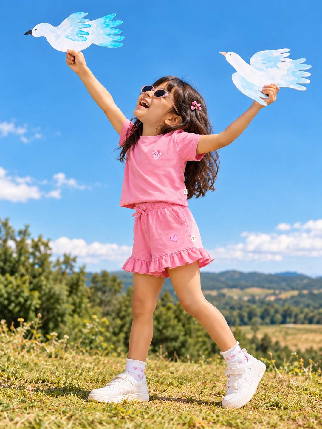 Candy Pink T-Shirt & Shorts Set