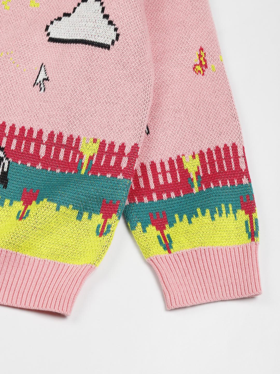 Farmland Printed Cotton Pullover Sweater