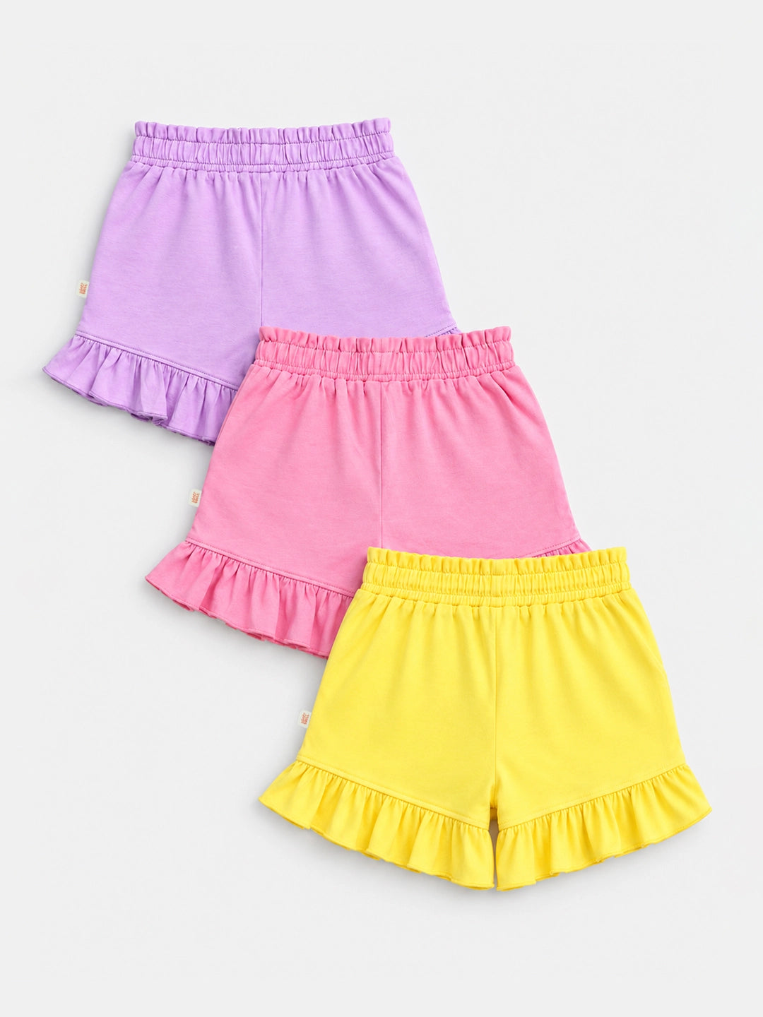 Pack of 3 Girl's Ruffle Shorts