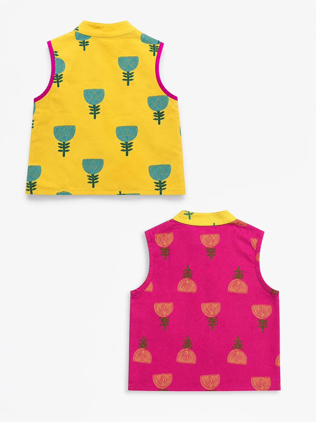 Printed Reversible Nehru Jacket