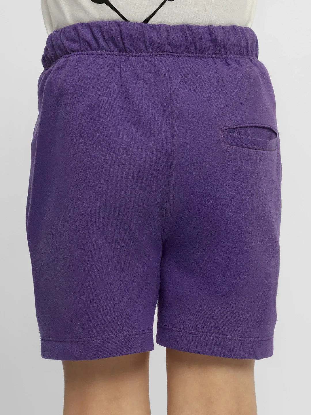 Black Currant Cotton Shorts