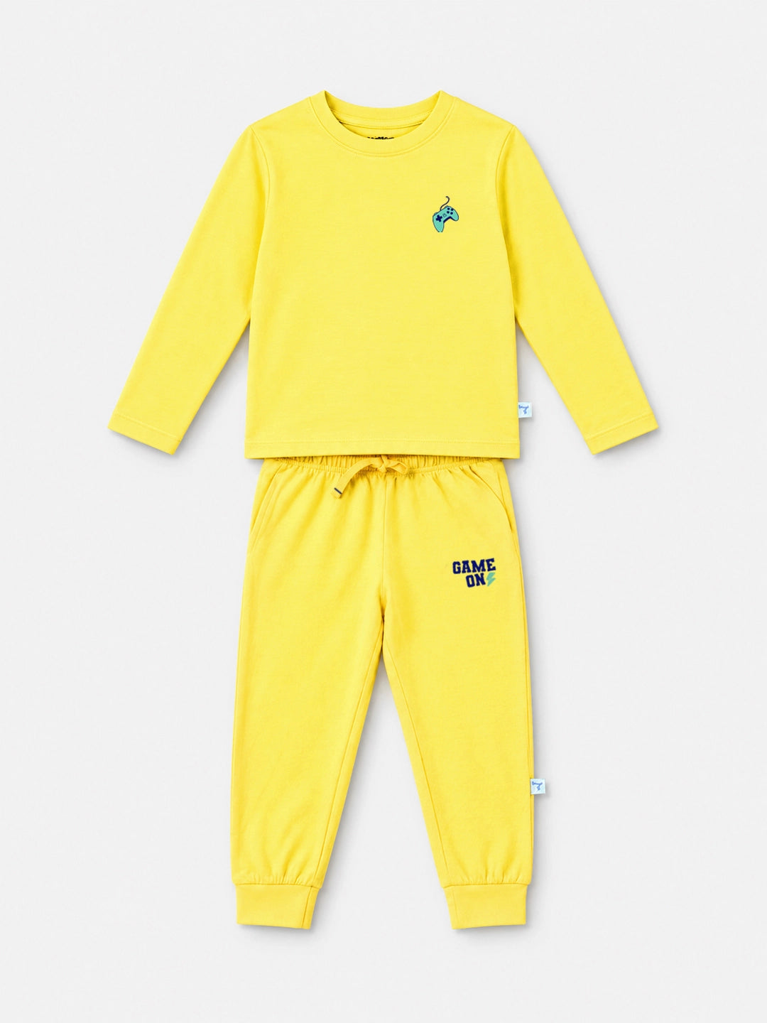 Playful Yellow T-Shirt & Jogger Set