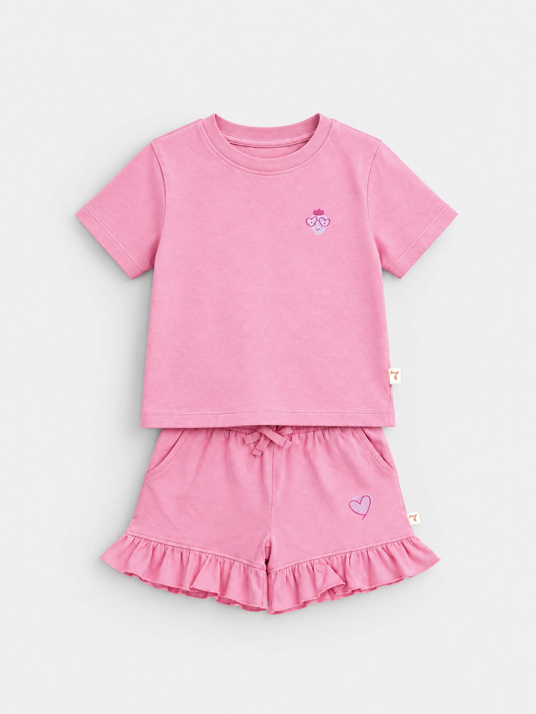 Candy Pink T-Shirt & Shorts Set