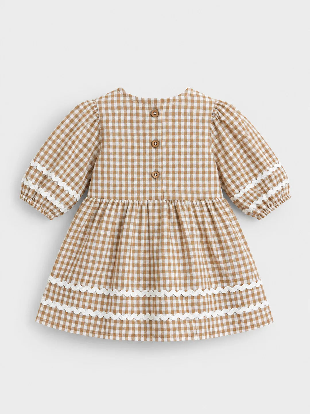 Brown Gingham Dress
