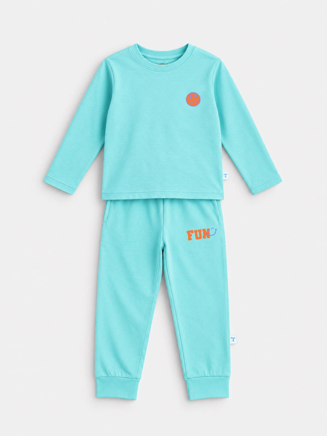 Aqua Blue T-Shirt & Jogger Set