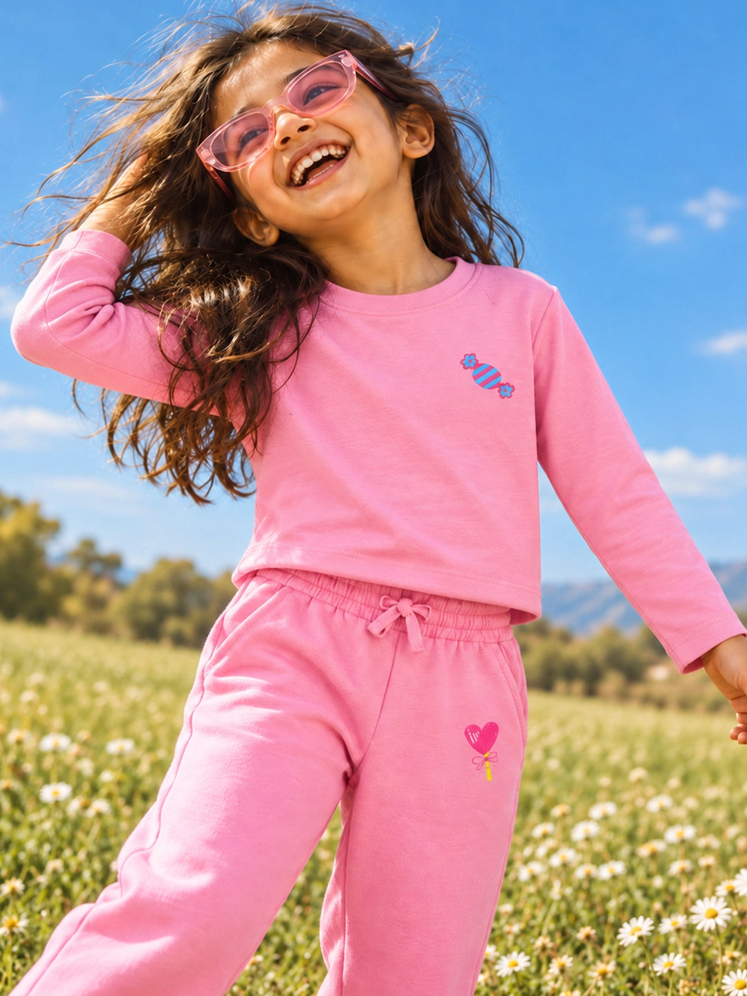 Candy Pink T-Shirt & Jogger Set